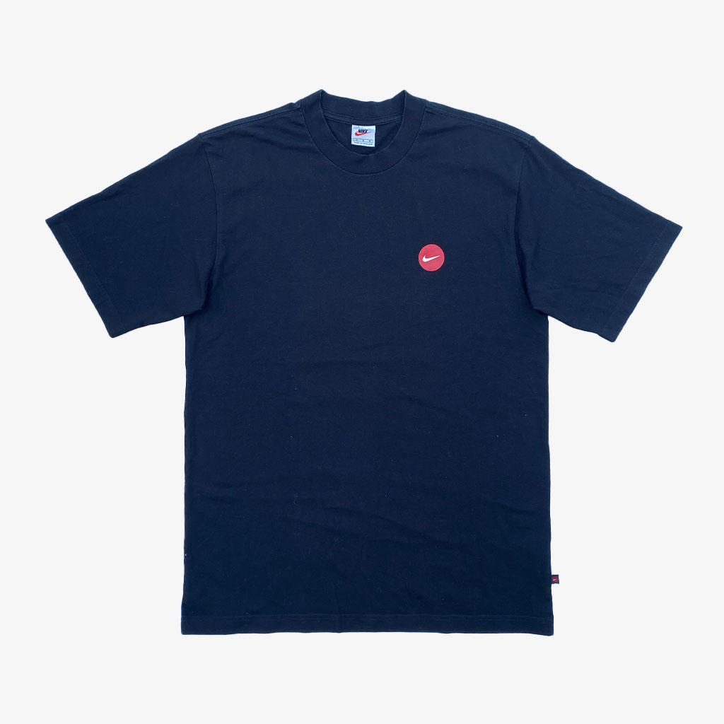 Vintage Nike T-Shirt Backlogo 90s M in schwarz | Vintage Online Shop Unique-Resale