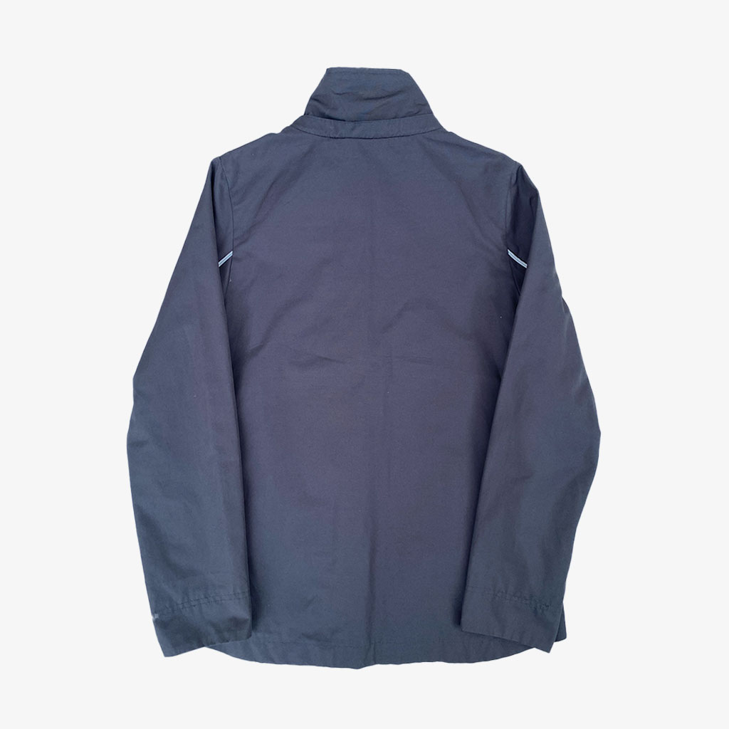 Vintage Nike Trainingsjacke Spellout S in grau | Vintage Online Shop Unique-Resale