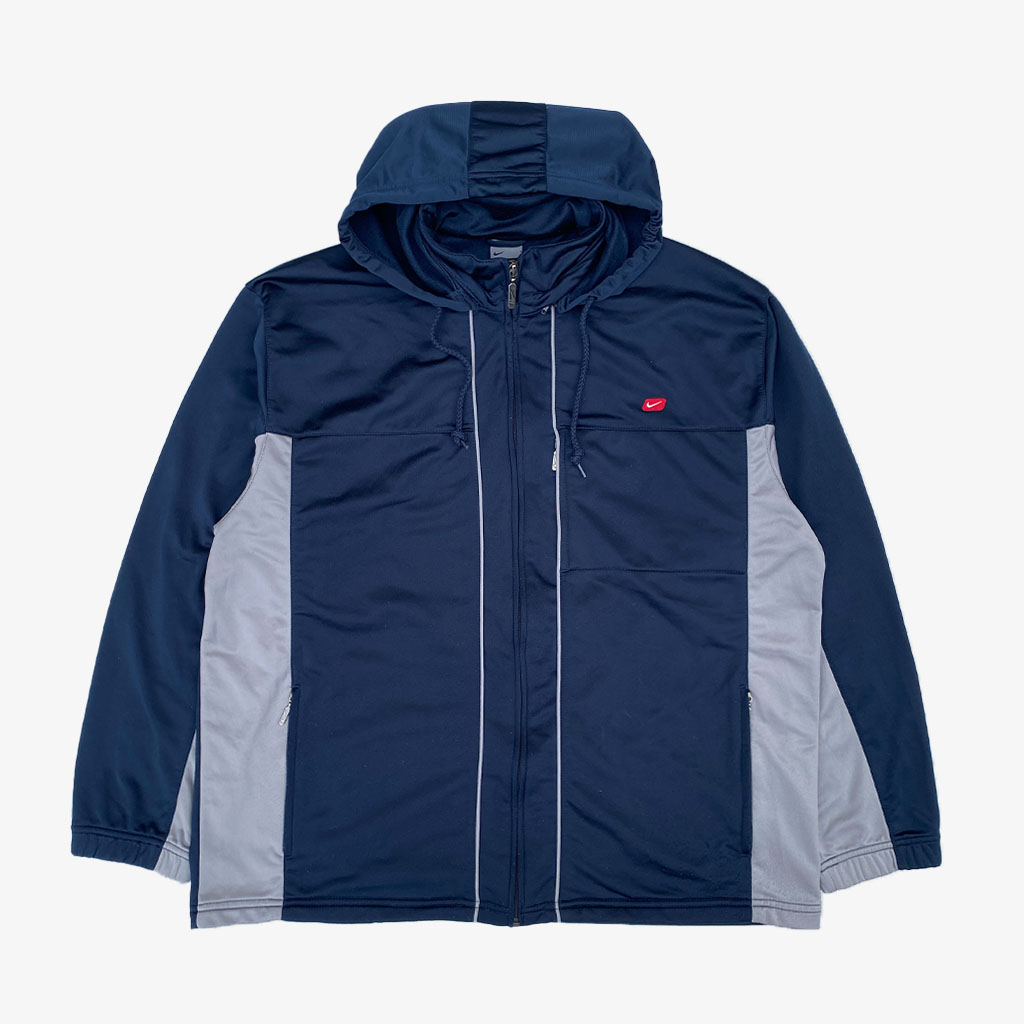 Nike Trainingsjacke 00s L in dunkelblau | Vintage Online Shop www.unique-resale.com
