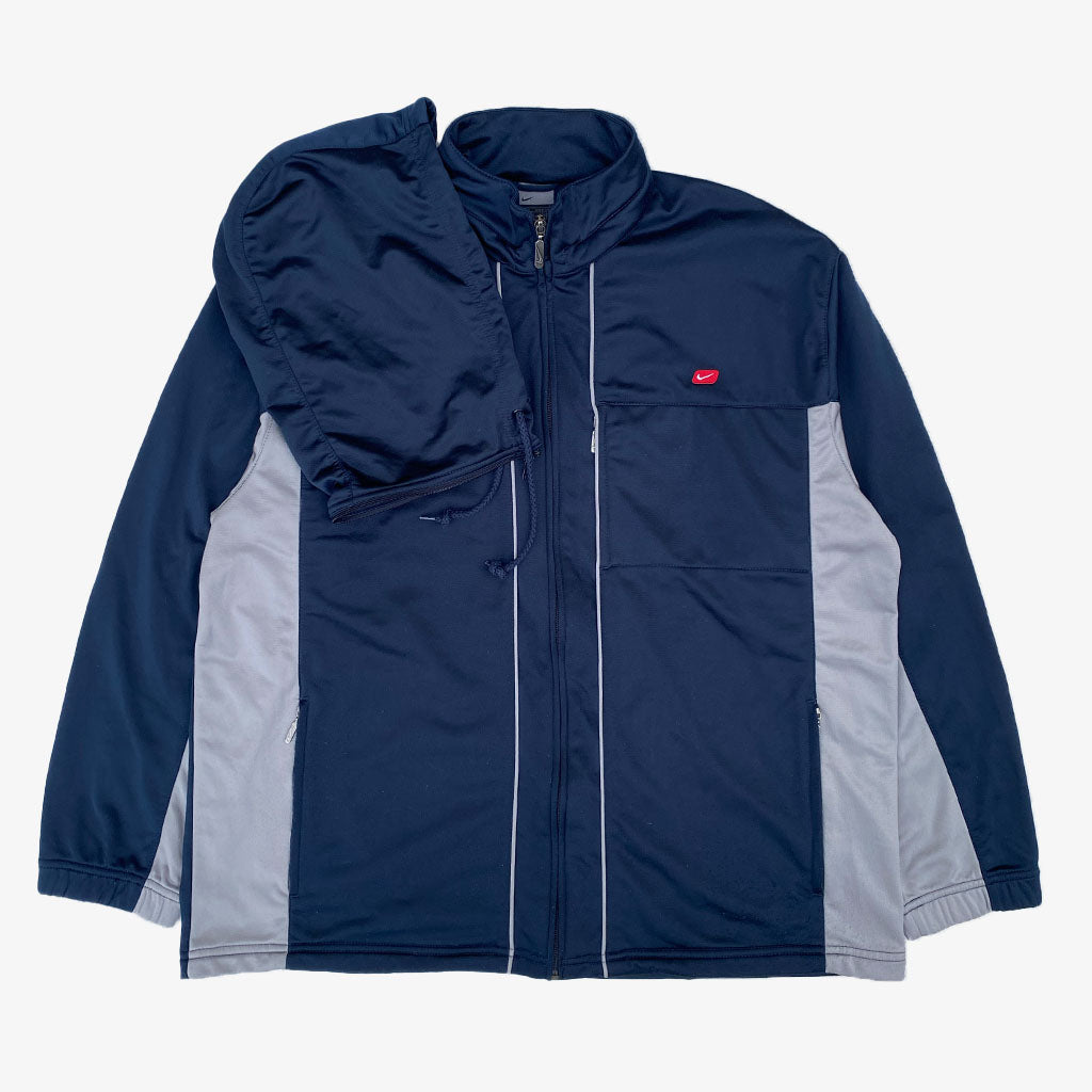 Nike Trainingsjacke 00s L in dunkelblau | Vintage Online Shop www.unique-resale.com