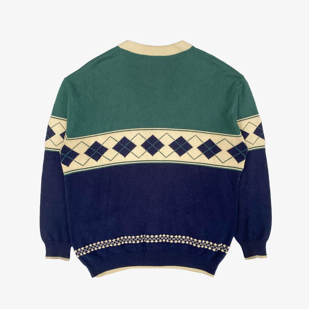 Vintage Lacoste Cardigan L in bunt | Vintage Online Shop Unique-Resale
