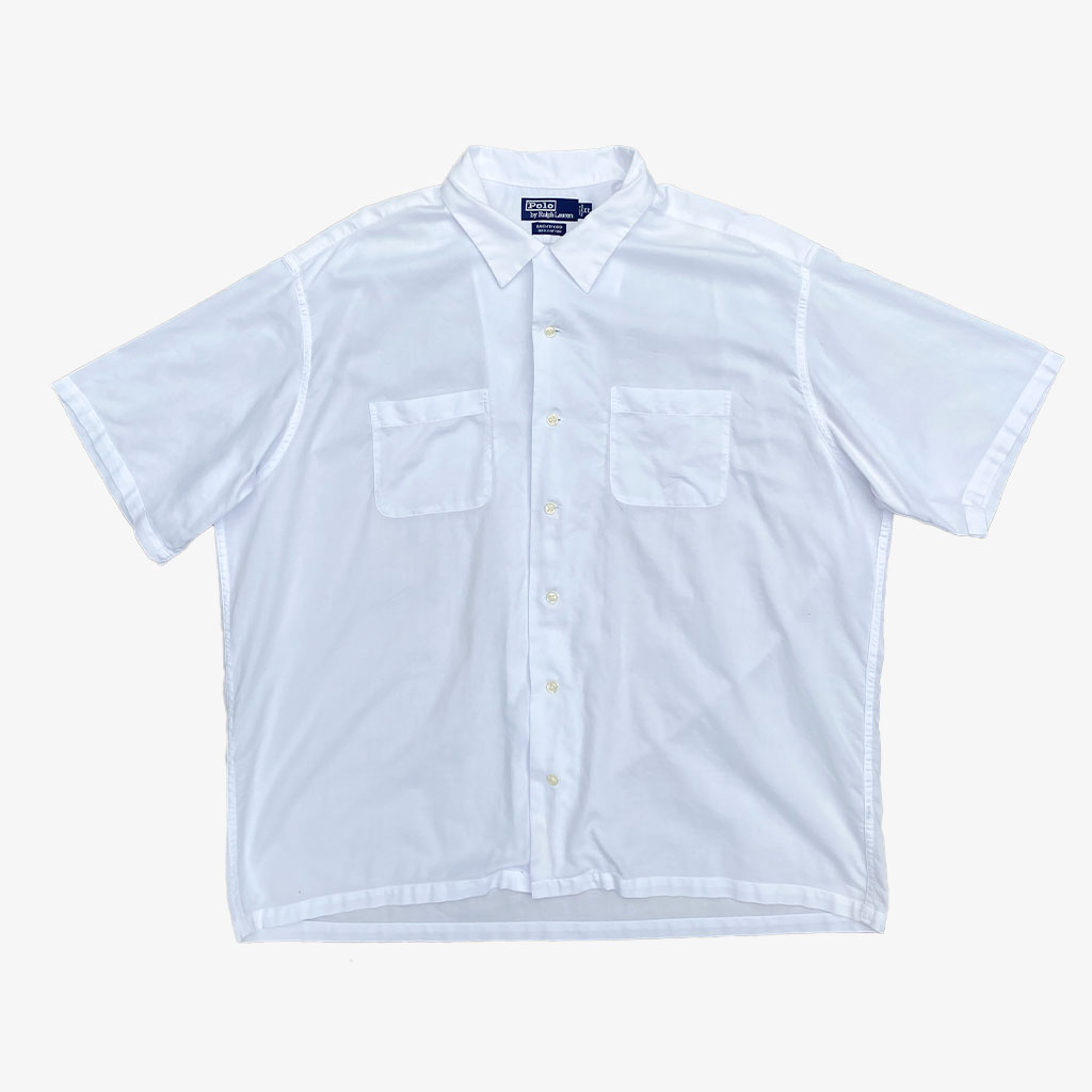 Vintage Polo Ralph Lauren Hemd Brentford XL in weiß | Vintage Online Shop www.unique-resale.com
