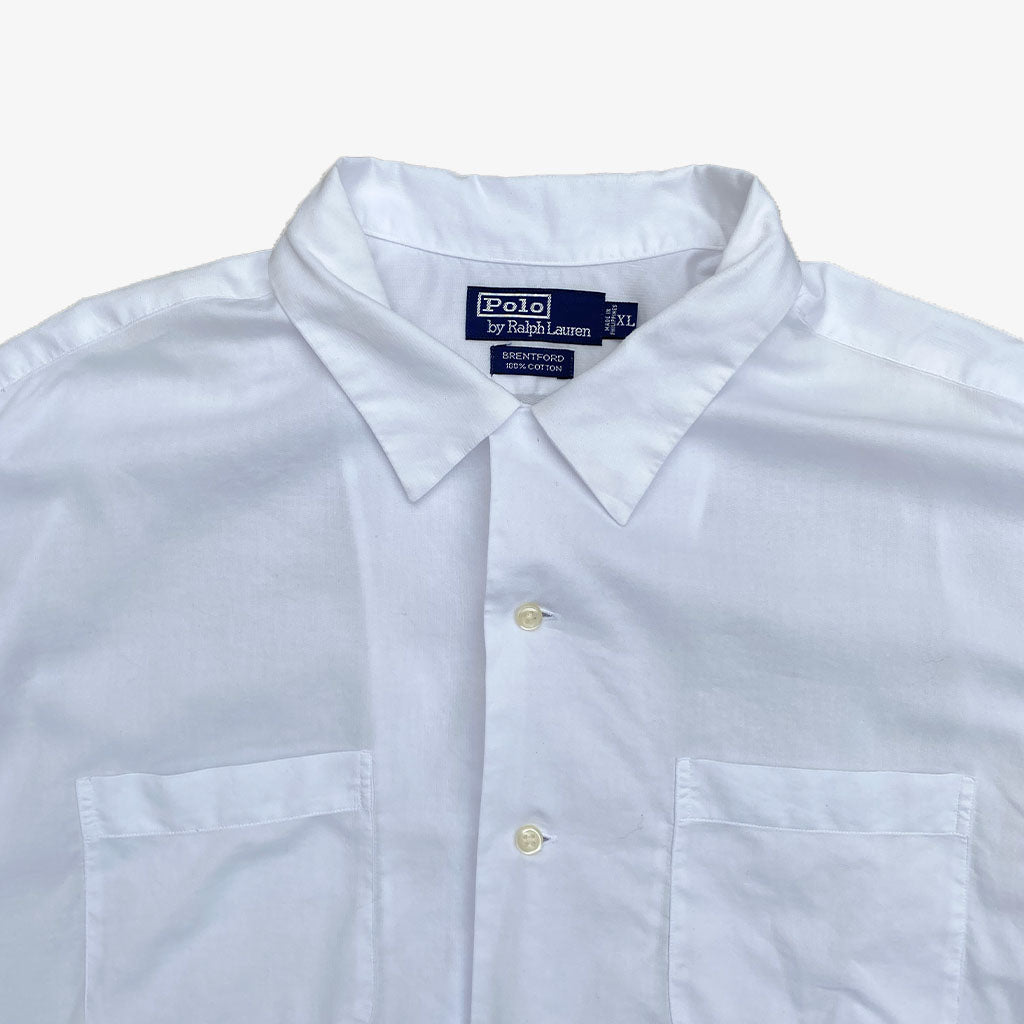 Vintage Polo Ralph Lauren Hemd Brentford XL in weiß | Vintage Online Shop www.unique-resale.com