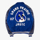 Vintage Grand Prairie Collegejacke L blau hinten Logo