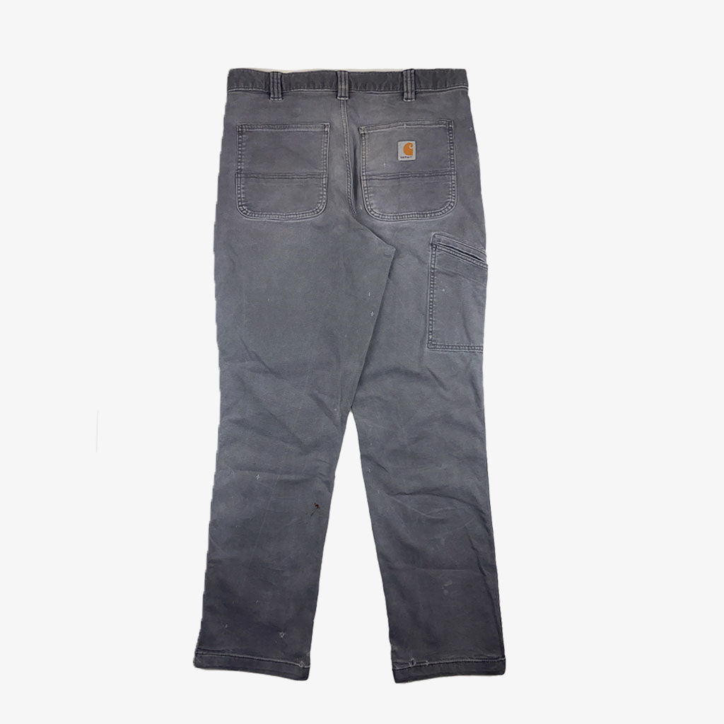 Vintage Carhartt Carpenter Pants W34 L34 in grau hinten | Vintage Online Shop Unique-Resale