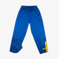 Vintage Nike Trackpants M Blau/Gelb Logo vorne Knöpfe