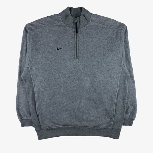 Vintage Nike 1/3-Zip Pullover S-M grau vorne | Vintage Online Shop Unique-Resale