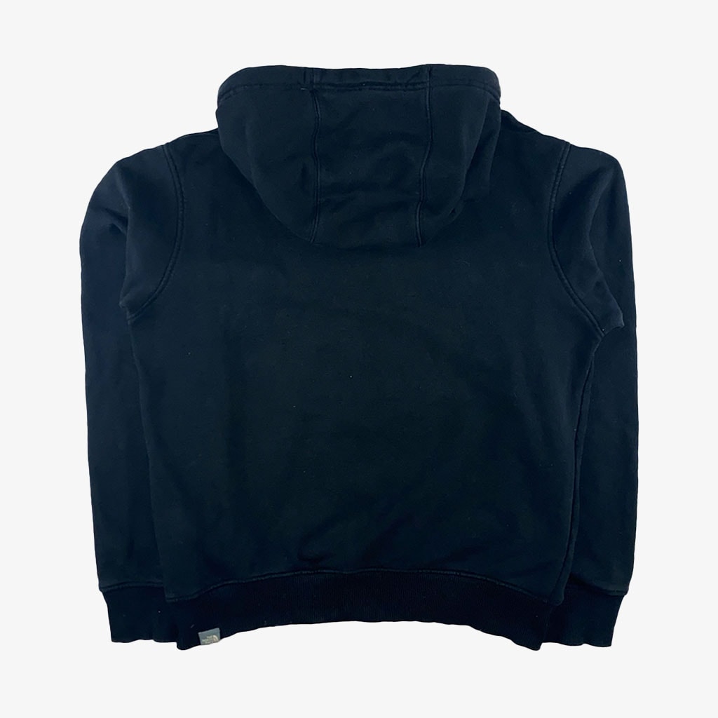 Vintage The North Face Hoodie S in schwarz hinten | Vintage Online Shop Unique-Resale
