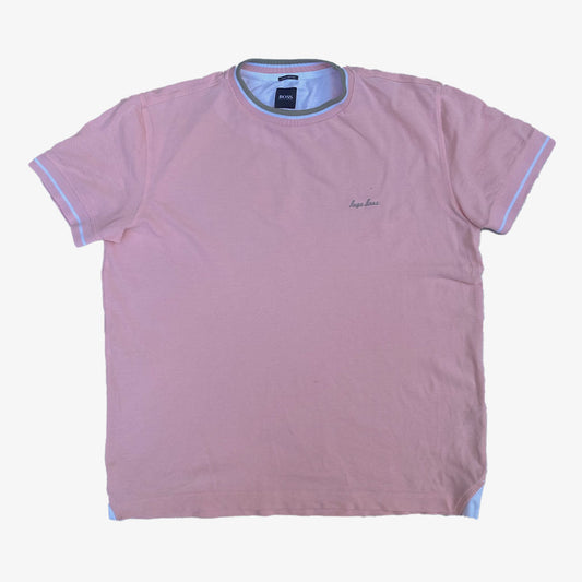 Vintage Hugo Boss T-Shirt S in pink | Vintage Online Shop Unique-Resale