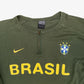 Vintage Nike Sweatshirt Brasil 00s L in dunkelgrün | Vintage Online Shop Unique-Resale