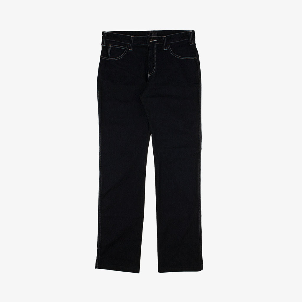 Vintage Armani Jeans Gr. 29 in schwarz vorne || Vintage Online Shop Unique-Resale aus Deutschland