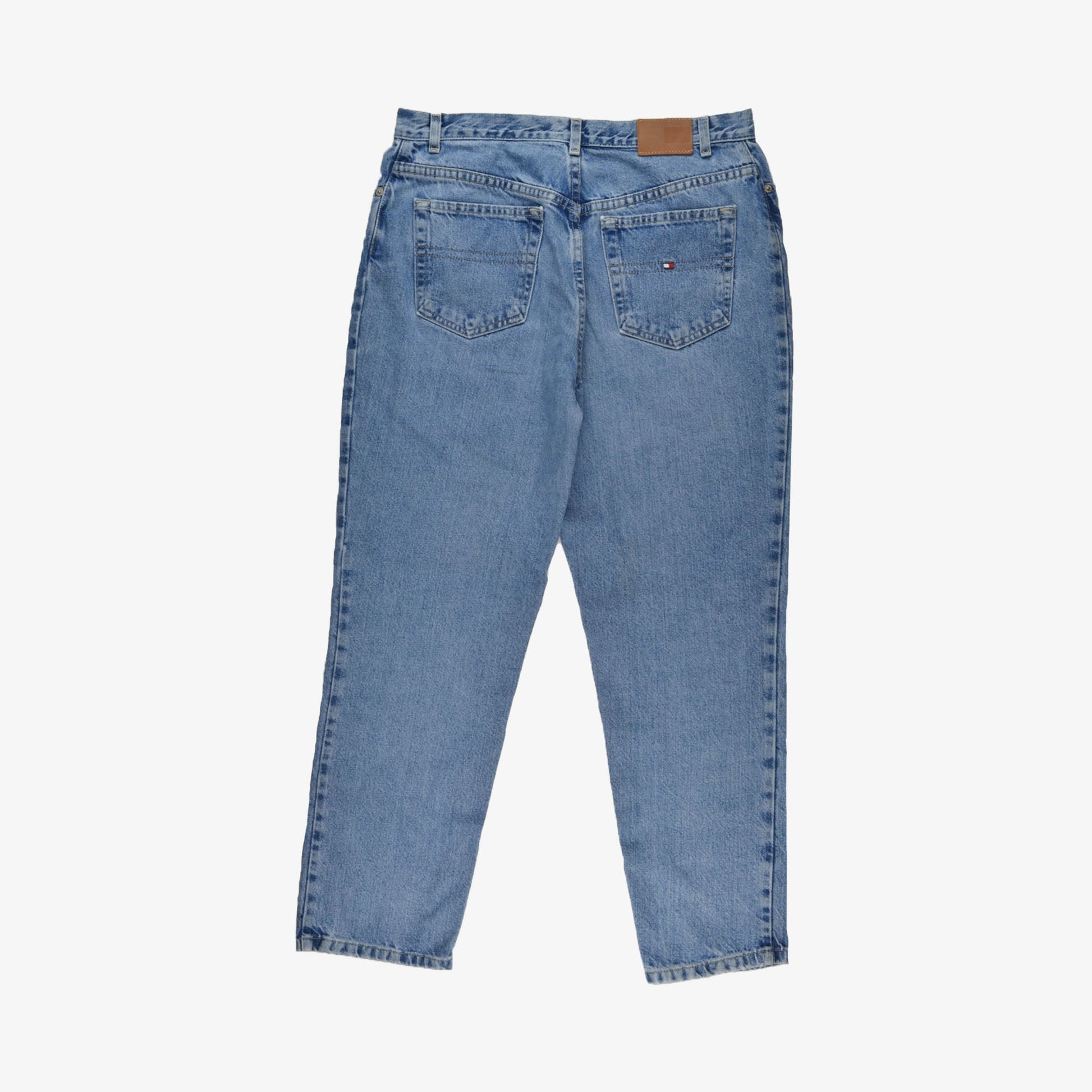 Vintage Tommy Hilfiger Jeans 29 in Hellblau vorne hinten | Vintage Online Shop Unique-Resale