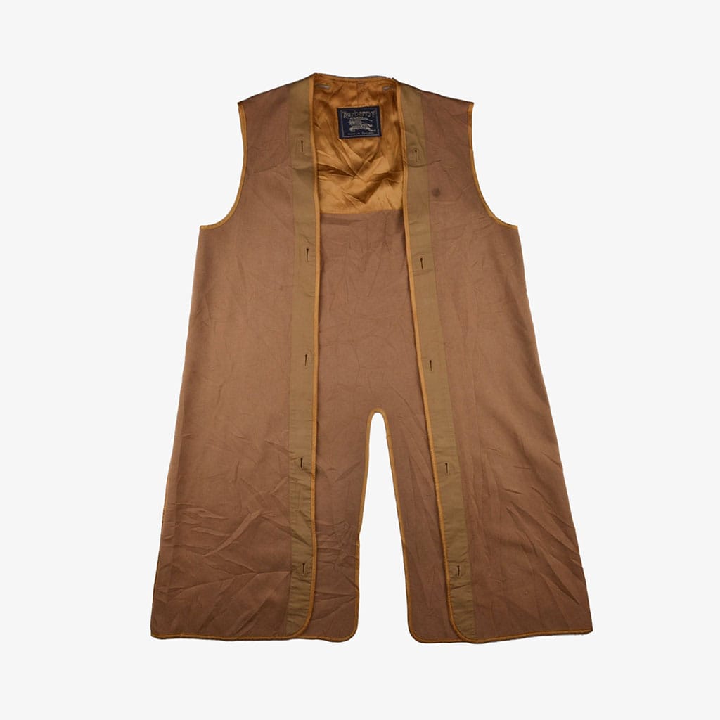Vintage Burberry Mantel M grün vorne offen | Vintage Online Shop Unique-Resale
