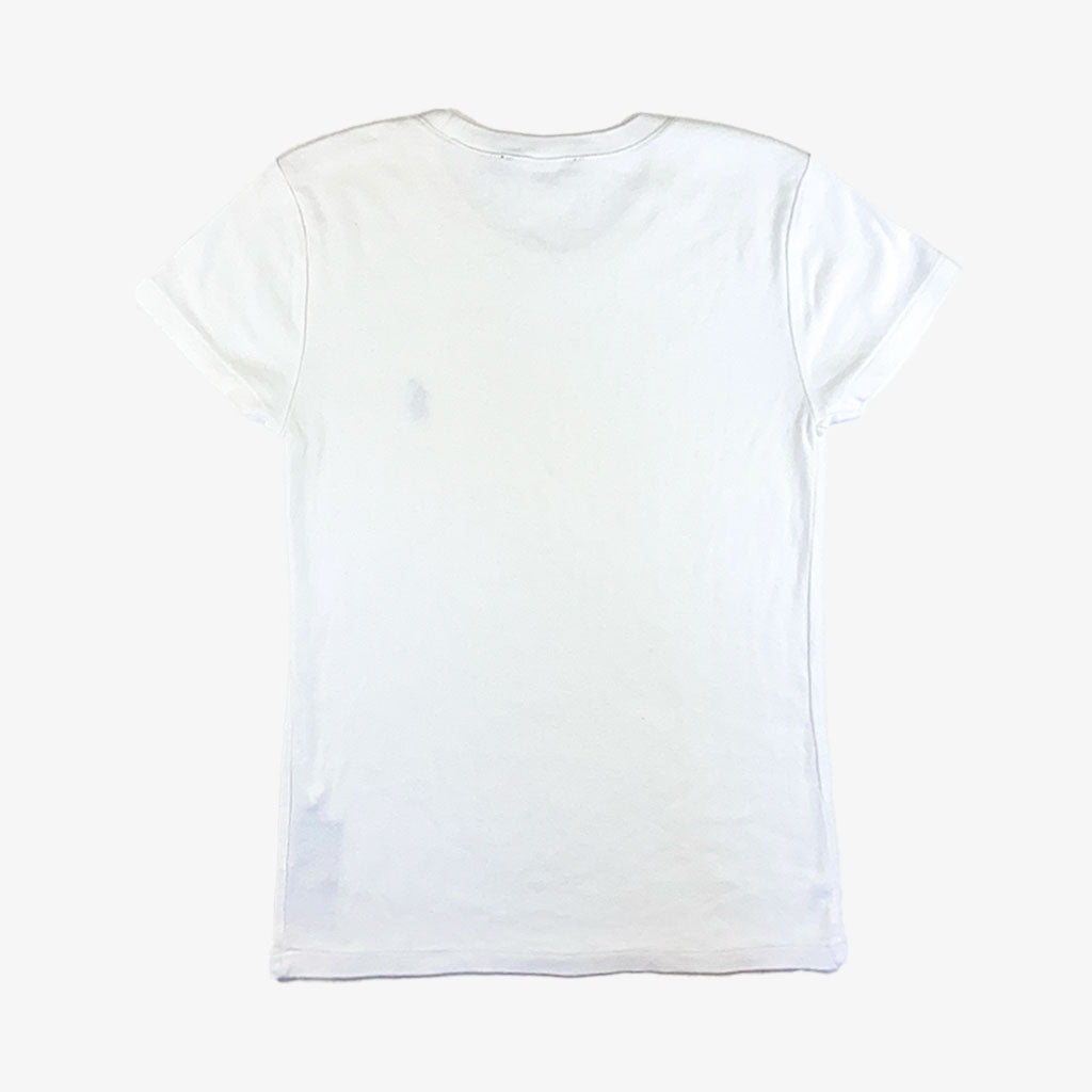 Vintage Polo Ralph Lauren T-Shirt M in weiß hinten | Vintage Online Shop Unique-Resale 