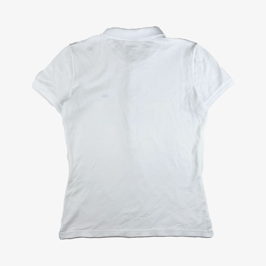 Vintage Lacoste Poloshirt S-M in weiß hinten| Vintage Online Shop Unique-Resale