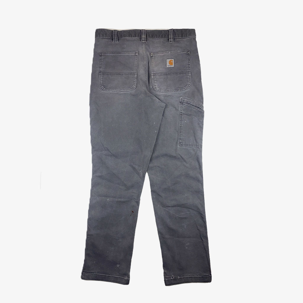 Vintage Carhartt Carpenter Pants W34 L34 in grau hinten | Vintage Online Shop Unique-Resale 