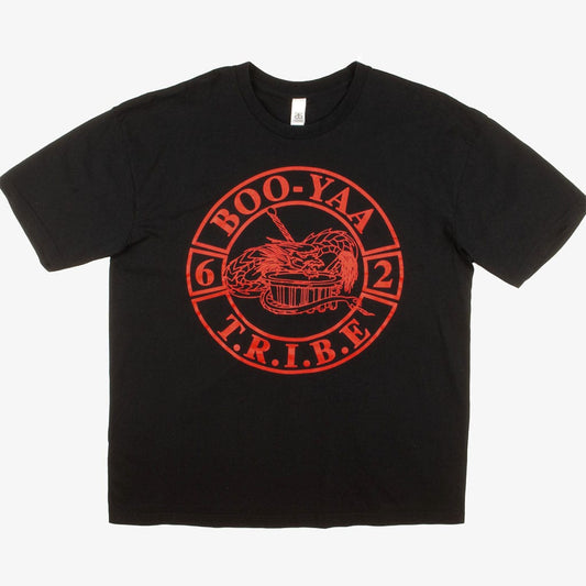 Vintage T-Shirt mit Aufdruck XL Schwarz Vorne Logo