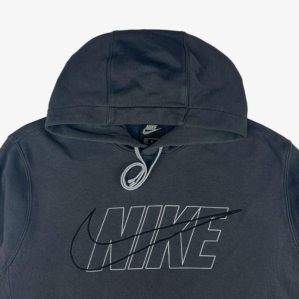 Vintage Nike Kapuzenpullover Spellout M in schwarz | Vintage Online Shop Unique-Resale 