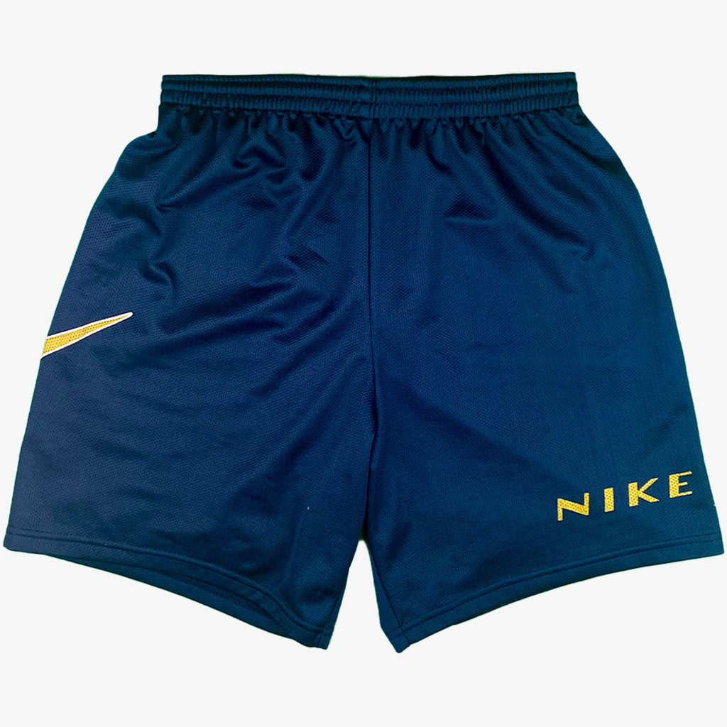 Vintage Nike Sport Shorts 90s S in dunkelblau | Vintage Online Shop www.unique-resale.com