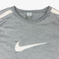 Vintage Nike Pullover Big Swoosh 00s L in grau | Vintage Online Shop Unique-Resale