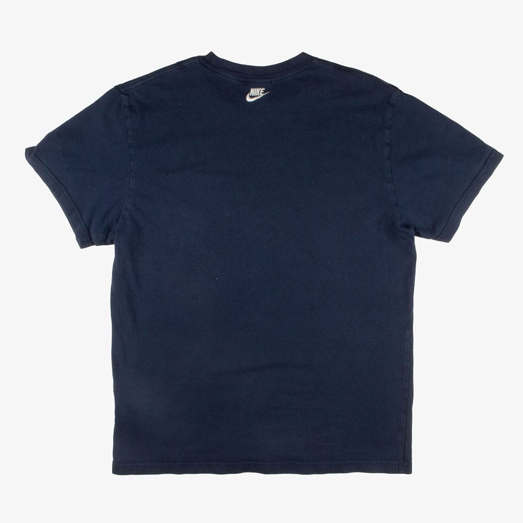  Vintage Nike T-Shirt Italia Blau L Hinten