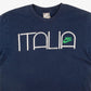  Vintage Nike T-Shirt Italia Blau L Logo Vorne
