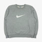 Vintage Nike Pullover Big Swoosh 00s S in grau | Vintage Online Shop Unique-Resale