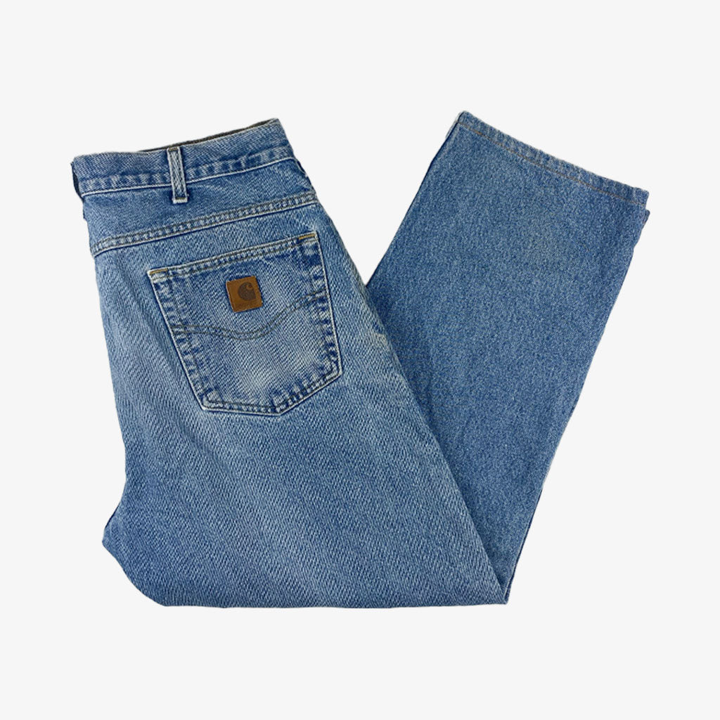 Vintage Carhartt Carpenter Pants W35 L32 in blau | Vintage Online Shop Unique-Resale
