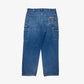 2 Carhartt Carpenter Jeans W35 L32 in blau| Vintage Online Shop Unique-Resale aus Deutschland