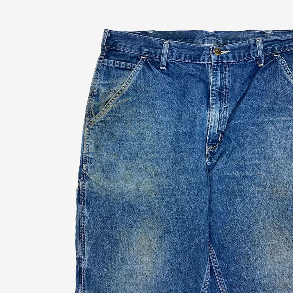 5 Carhartt Carpenter Jeans W35 L32 in blau| Vintage Online Shop Unique-Resale aus Deutschland