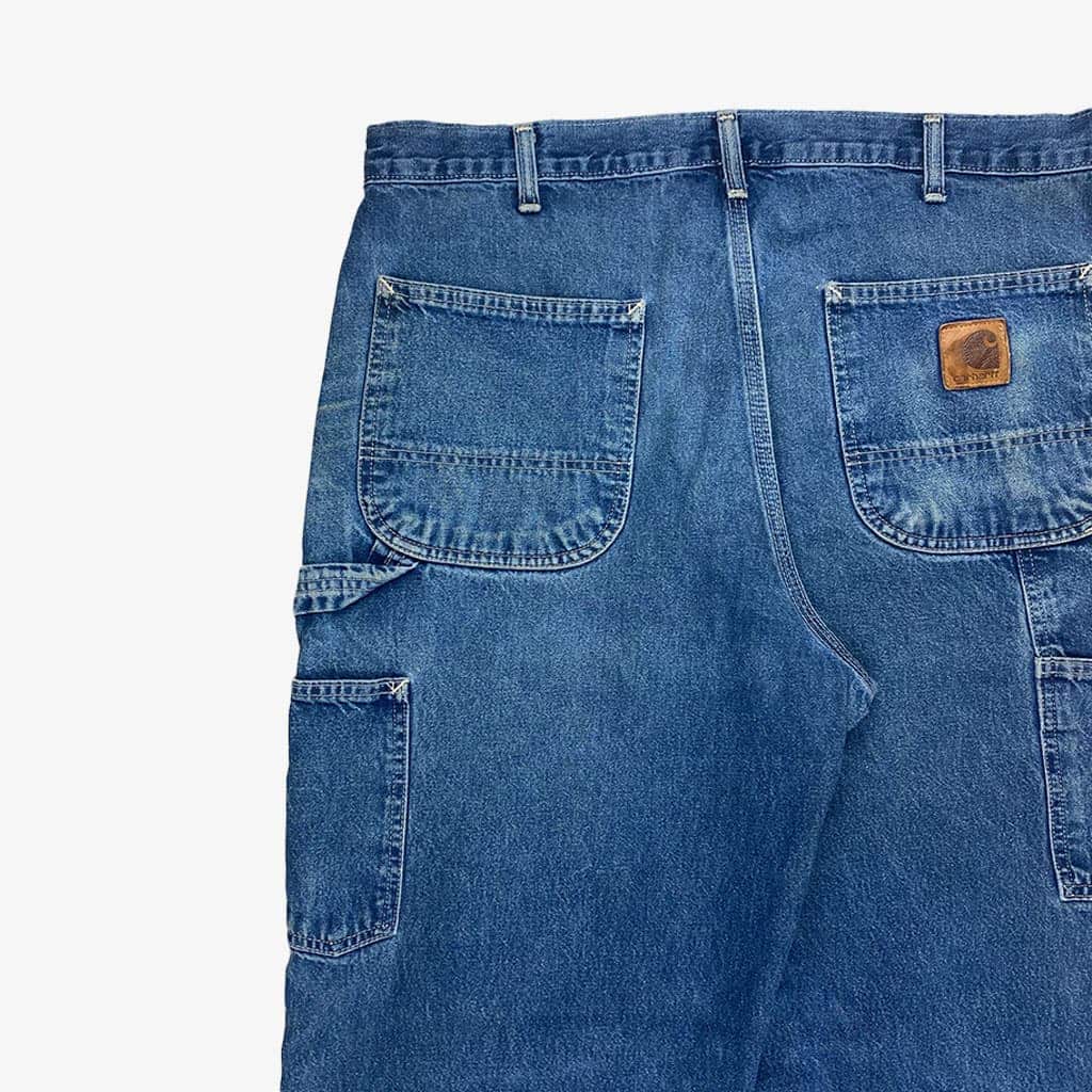7 Carhartt Carpenter Jeans W35 L32 in blau| Vintage Online Shop Unique-Resale aus Deutschland