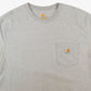  Vintage Carhartt T-Shirt L Grau Logo Vorne