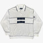 Vintage Carlo Colluci Sport Pullover M-L in weiß | Vintage Online Shop Unique-Resale 