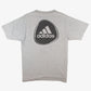 Vintage Adidas T-Shirt M Grau Logo Hinten