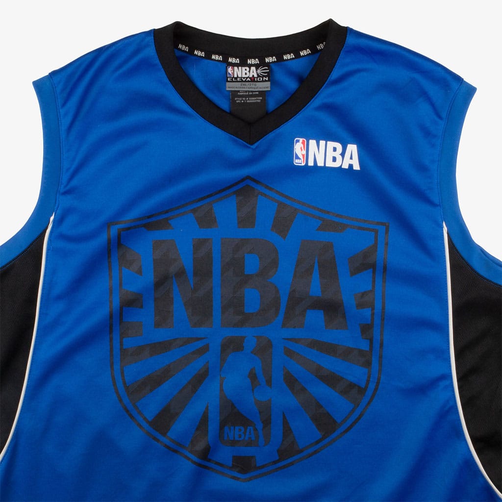  Vintage NBA Trikot XXL Blau Logo Vorne