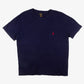 Vintage Polo Ralph Lauren T-Shirt L Blau Logo Vorne
