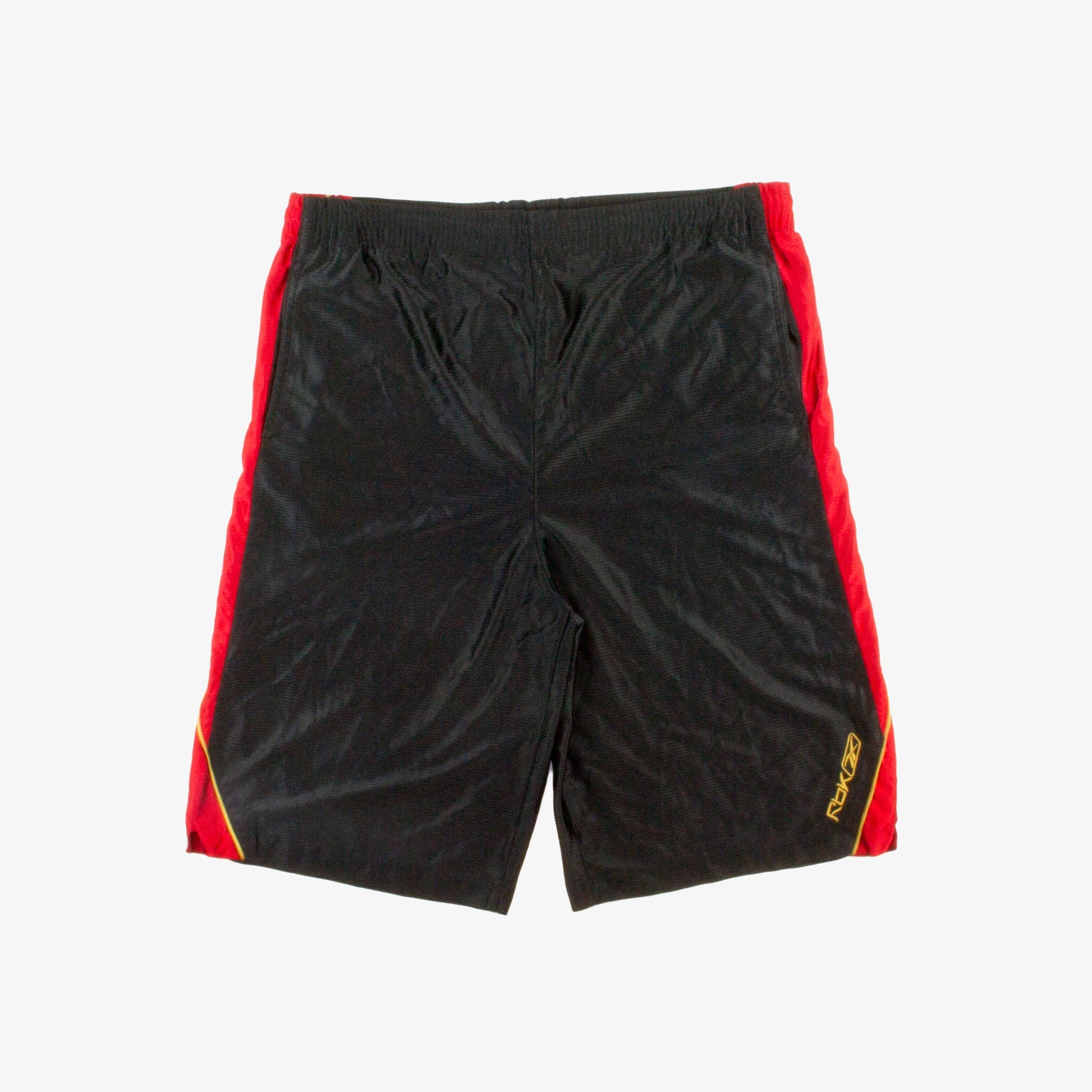 Vintage Reebok Sport Shorts XL Schwarz Logo vorne