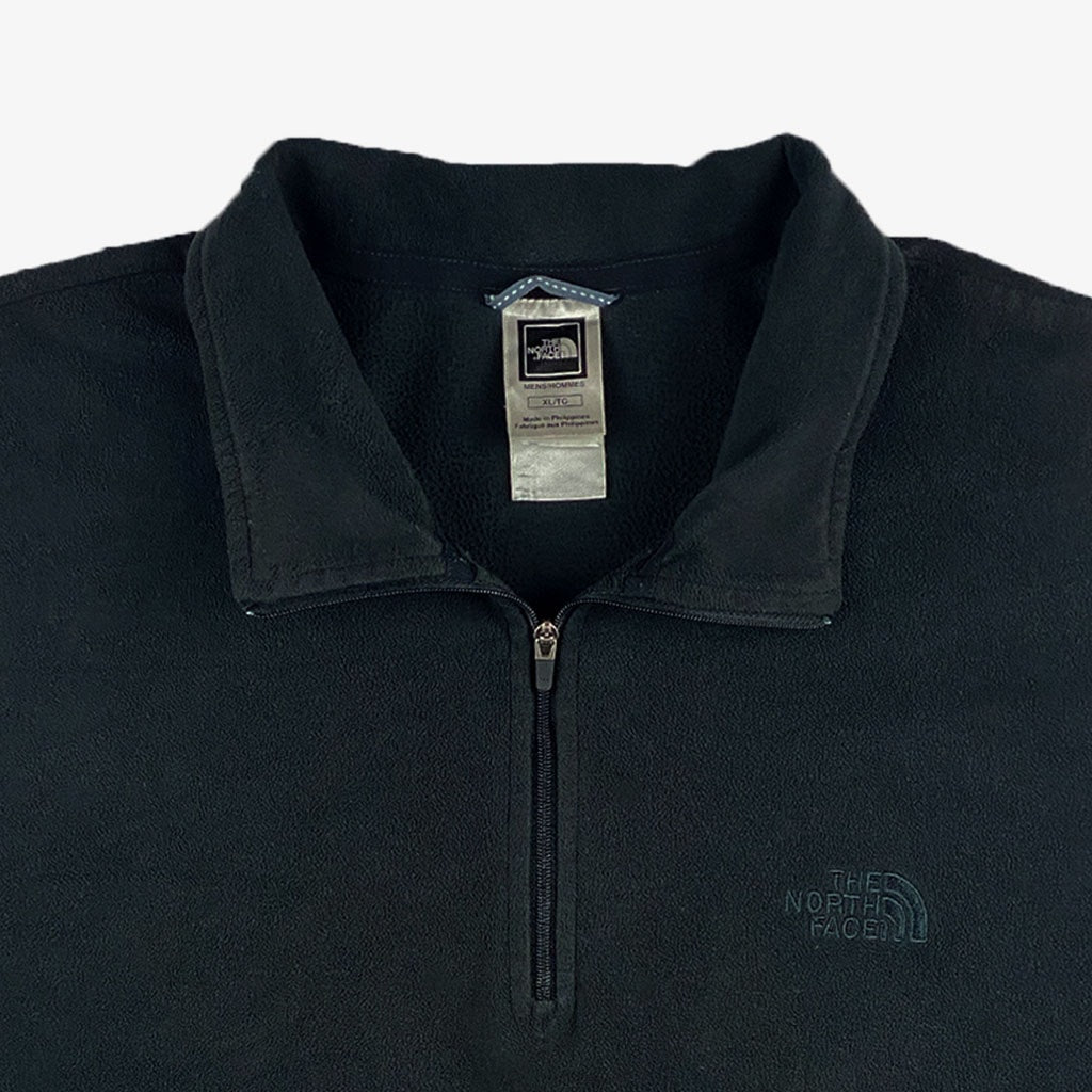 Vintage The North Face 1/3-Zipper Fleece XL in schwarz | Vintage Online Shop Unique-Resale aus Deutschland