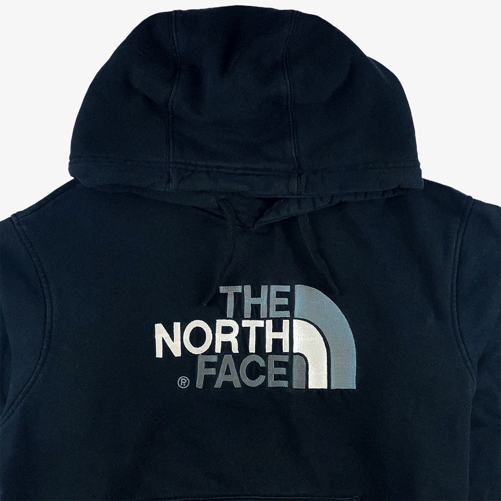 Vintage The North Face Hoodie S in schwarz close | Vintage Online Shop Unique-Resale